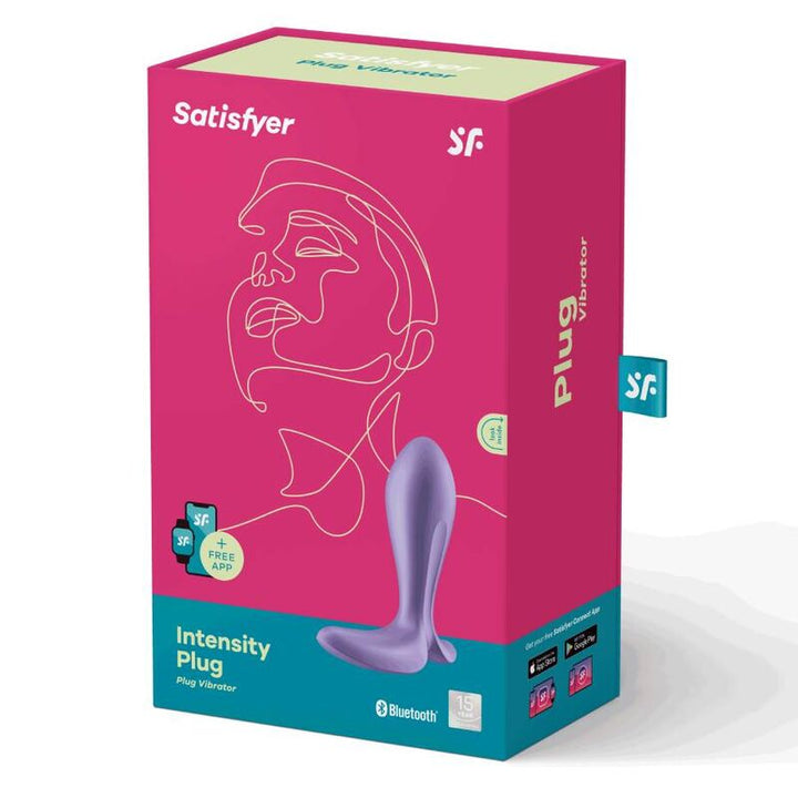 Estimulador Anal Usb Vibração Satisfyer Intensity Roxo Controlo Remoto App