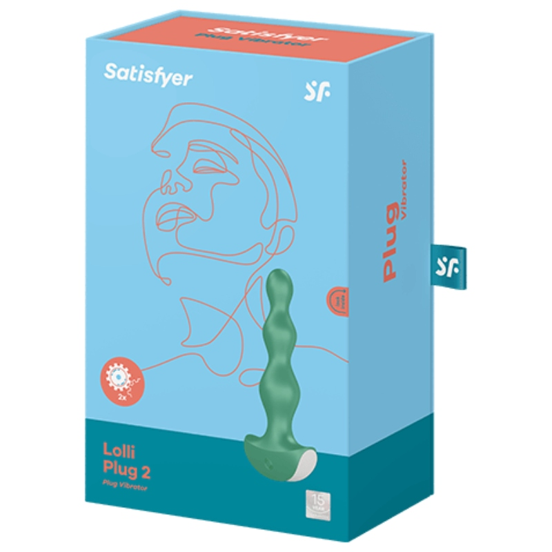 Estimulador Anal Usb Vibração Satisfyer Lolli Plug Verde