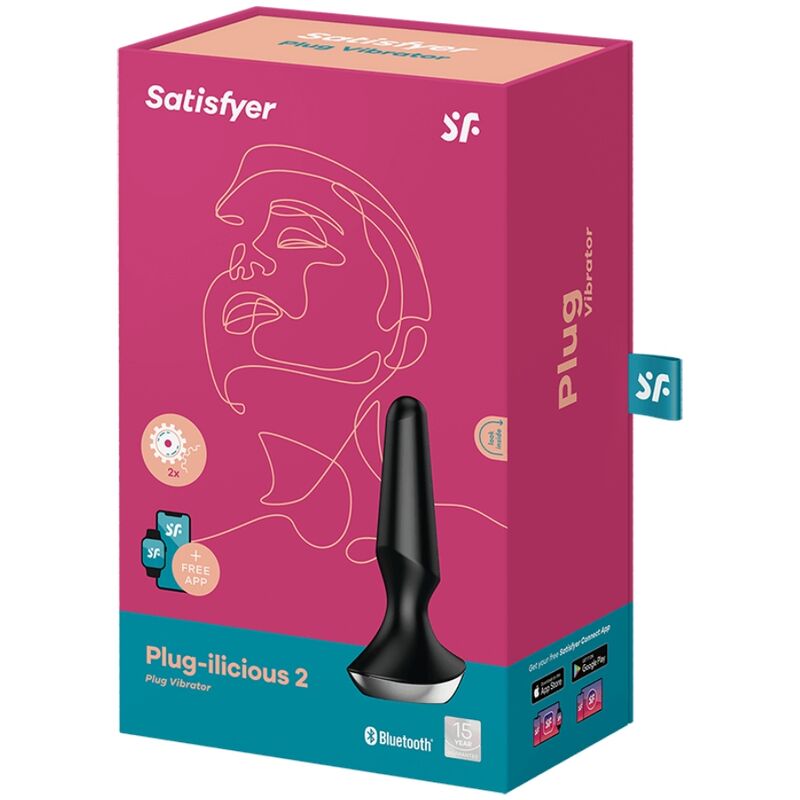Estimulador Anal Usb Vibração Satisfyer Plug Ilicious 2 Preto Controlo Remoto App