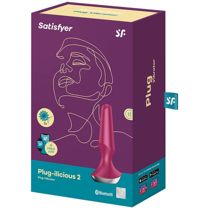 Estimulador Anal Usb Vibração Satisfyer Plug Ilicious 2 Rosa Controlo Remoto App