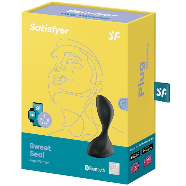 Estimulador Anal Usb Vibração Satisfyer Sweet Seal Preto Controlo Remoto App