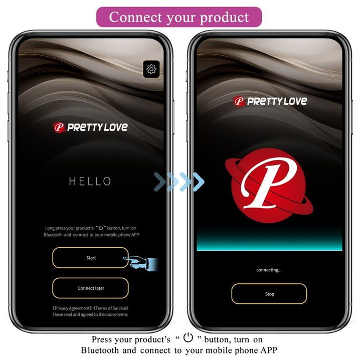 Estimulador Anal Usb Vibração e Eletroestimulação Usb PrettyLove Jefferson Controlo Remoto App