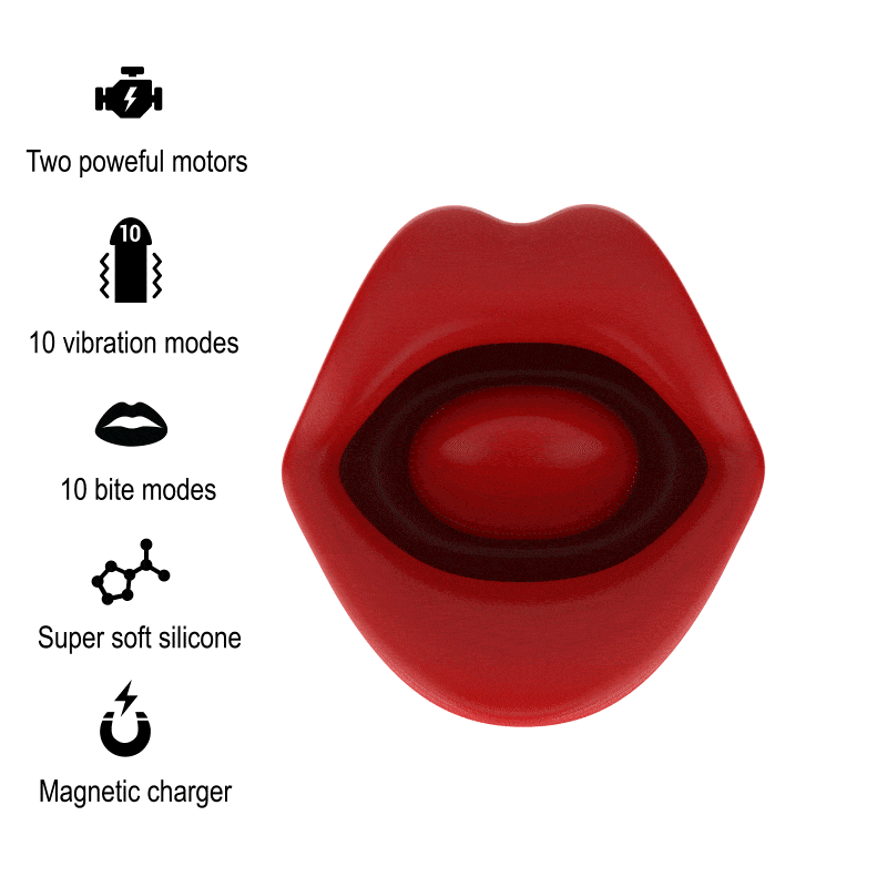 Estimulador Clitoriano Usb Movimento Beijo e Vibração Mia Sicilia