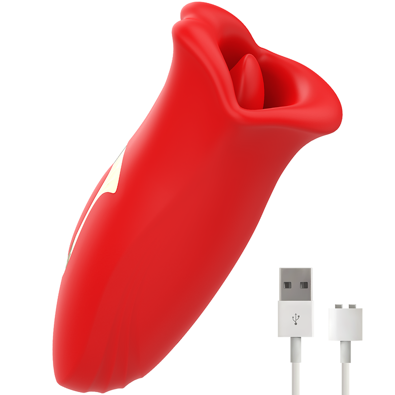 Estimulador Clitoriano Usb Movimento Beijo e Vibração Mia Sicilia