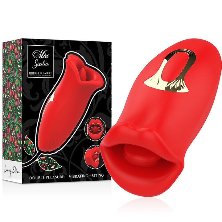 Estimulador Clitoriano Usb Movimento Beijo e Vibração Mia Sicilia