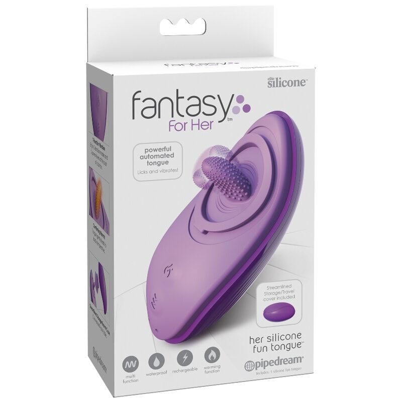 Estimulador Clitoriano Usb Movimento Língua Fantasy Fun Tongue