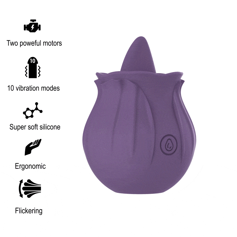 Estimulador Clitoriano Usb Movimento Língua Intense Violet
