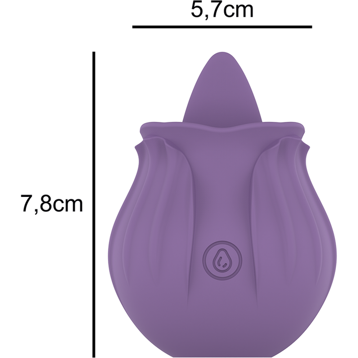 Estimulador Clitoriano Usb Movimento Língua Intense Violet
