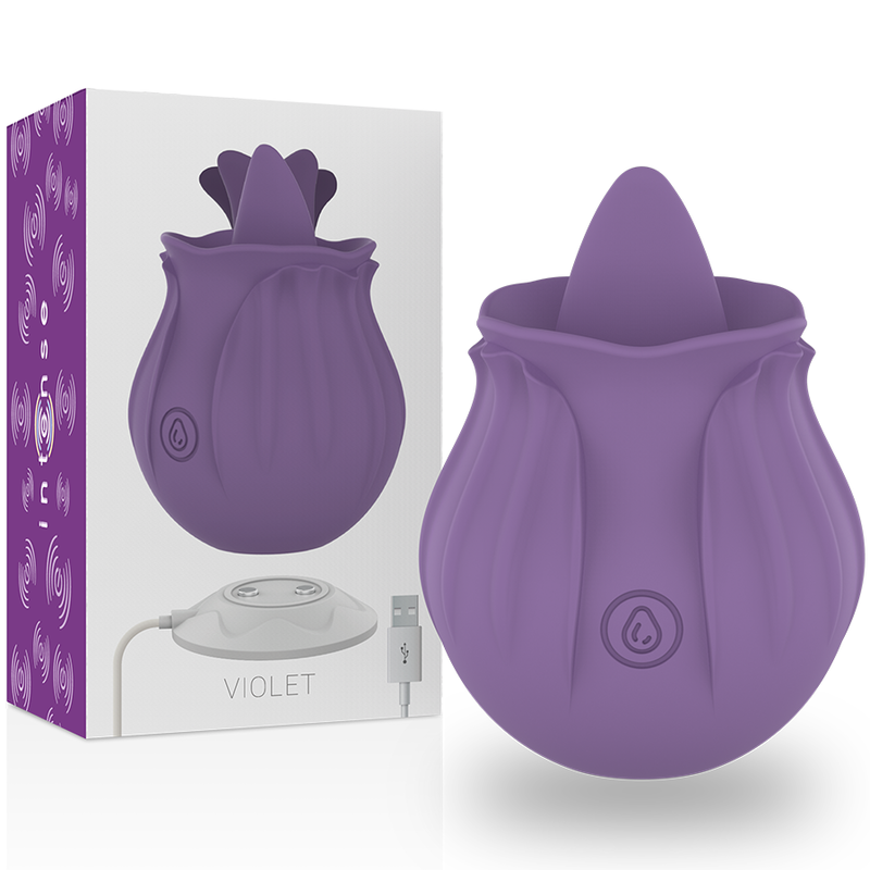 Estimulador Clitoriano Usb Movimento Língua Intense Violet