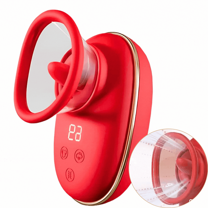 Estimulador Clitoriano Usb Movimento Língua e Sucção Engily Ross Lizer