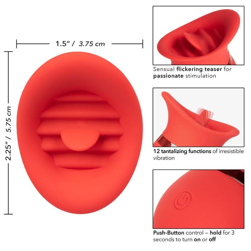 Estimulador Clitoriano Usb Movimento Língua e Vibração Calex Sweet Talker