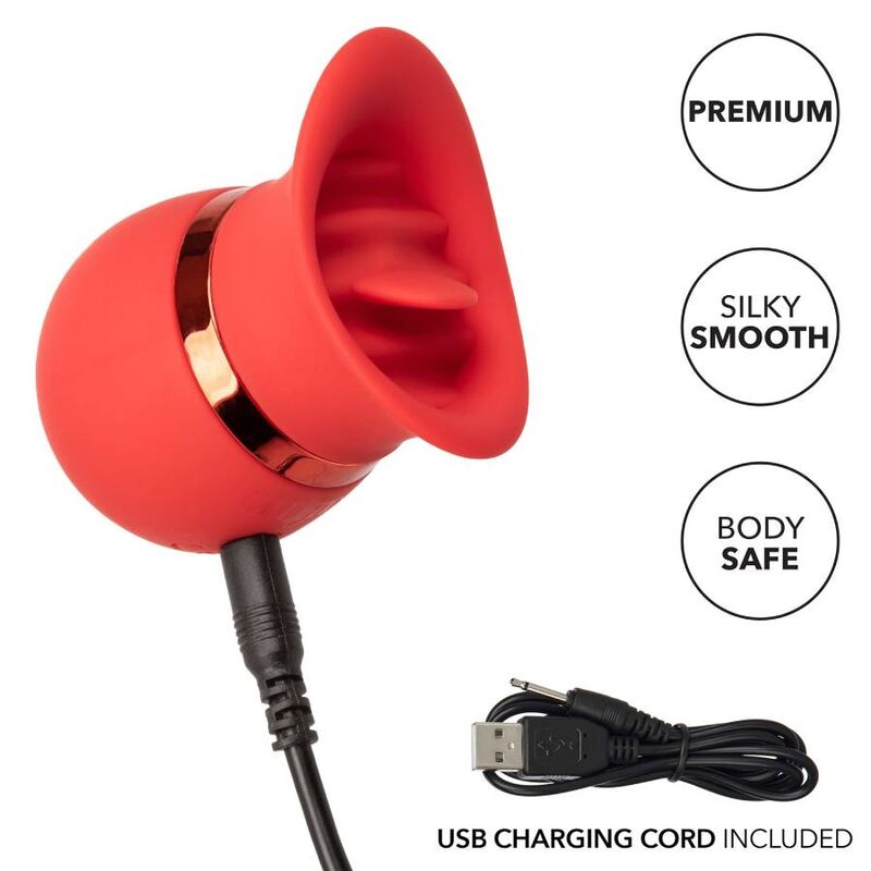 Estimulador Clitoriano Usb Movimento Língua e Vibração Calex Sweet Talker