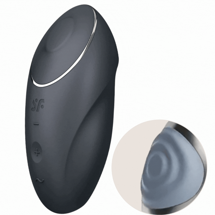 Estimulador Clitoriano Usb Movimento Pulsação Satisfyer Tap & Climax 1 Preto