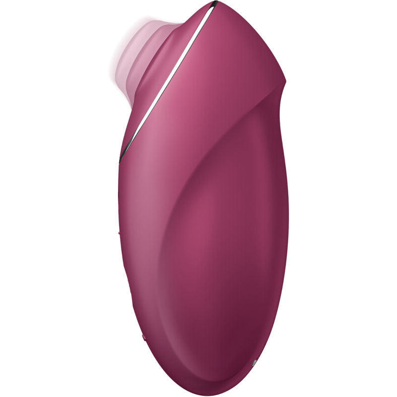 Estimulador Clitoriano Usb Movimento Pulsação Satisfyer Tap & Climax 1 Vermelho