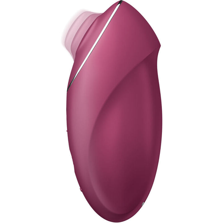 Estimulador Clitoriano Usb Movimento Pulsação Satisfyer Tap & Climax 1 Vermelho