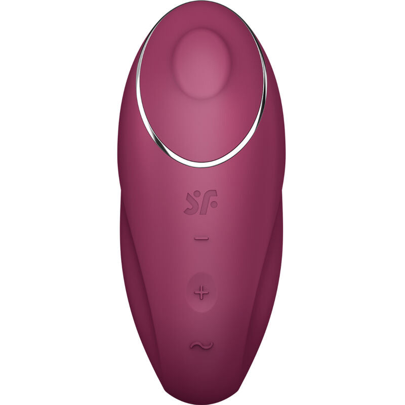 Estimulador Clitoriano Usb Movimento Pulsação Satisfyer Tap & Climax 1 Vermelho