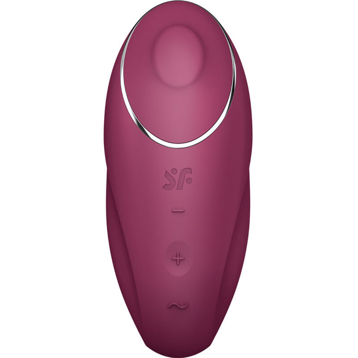 Estimulador Clitoriano Usb Movimento Pulsação Satisfyer Tap & Climax 1 Vermelho