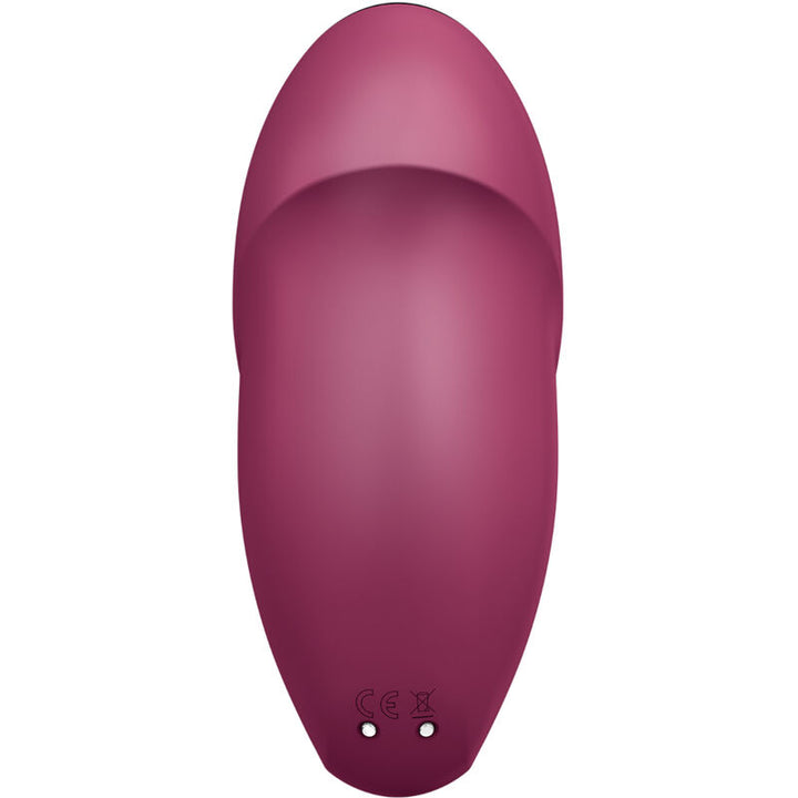 Estimulador Clitoriano Usb Movimento Pulsação Satisfyer Tap & Climax 1 Vermelho