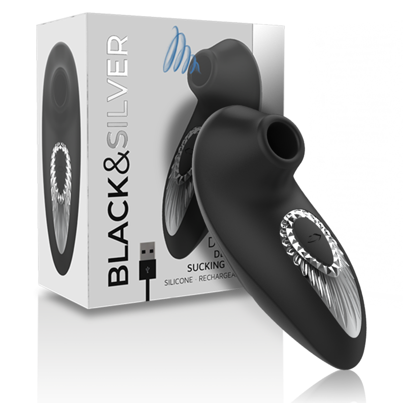 Estimulador Clitoriano Usb Sucção Black&Silver Drake