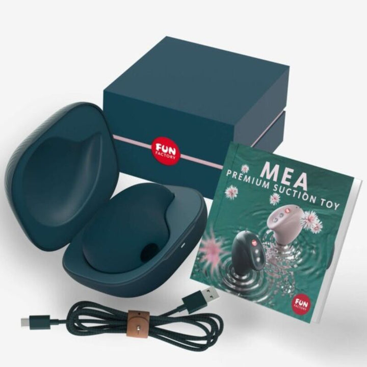 Estimulador Clitoriano Usb Sucção Fun Factory Mea Premium Azul