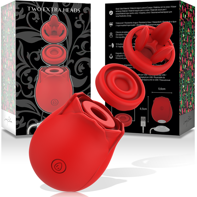 Estimulador Clitoriano Usb Sucção, Língua e Vibração Mia Rosa