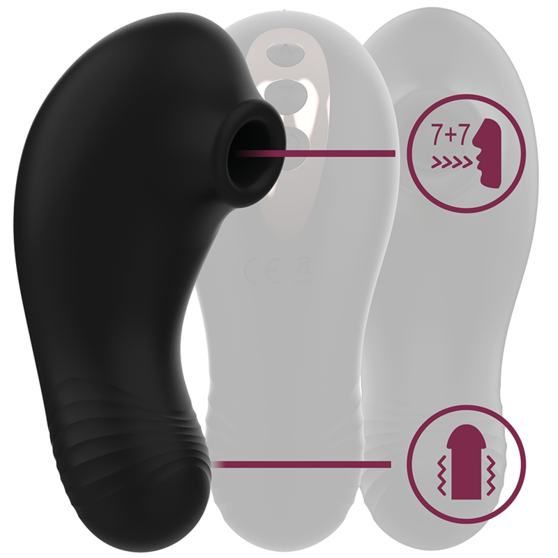Estimulador Clitoriano Usb Sucção Rithual Shushu 2 Preto