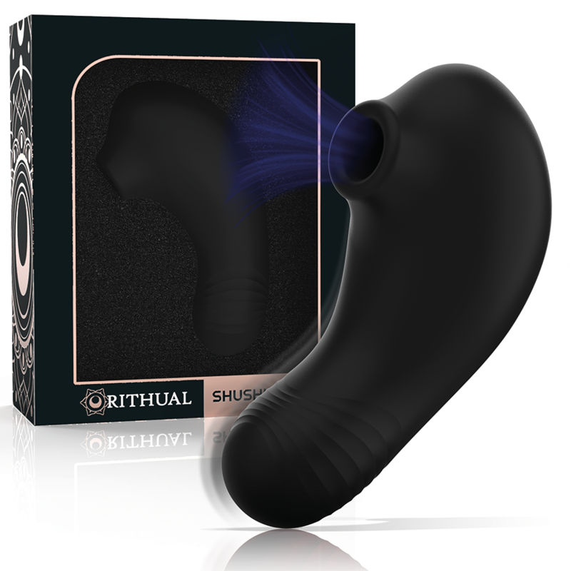 Estimulador Clitoriano Usb Sucção Rithual Shushu 2 Preto