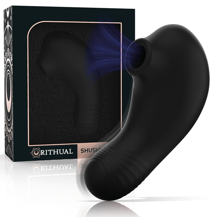 Estimulador Clitoriano Usb Sucção Rithual Shushu 2 Preto