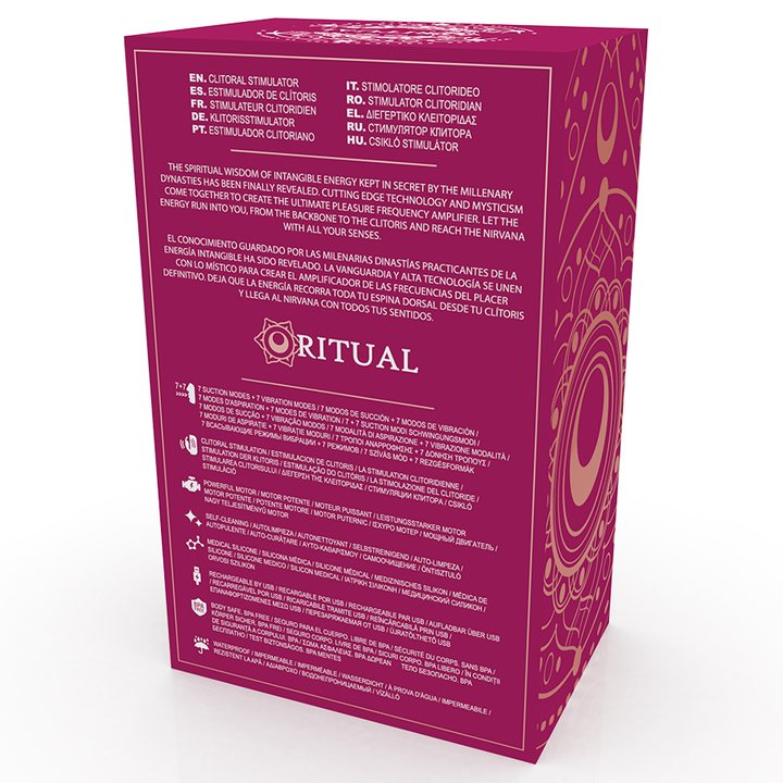Estimulador Clitoriano Usb Sucção Rithual Shushu Vermelho
