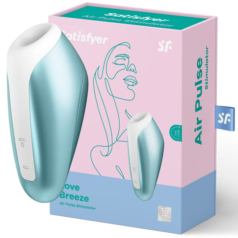 Estimulador Clitoriano Usb Sucção Satisfyer Love Breeze Azul