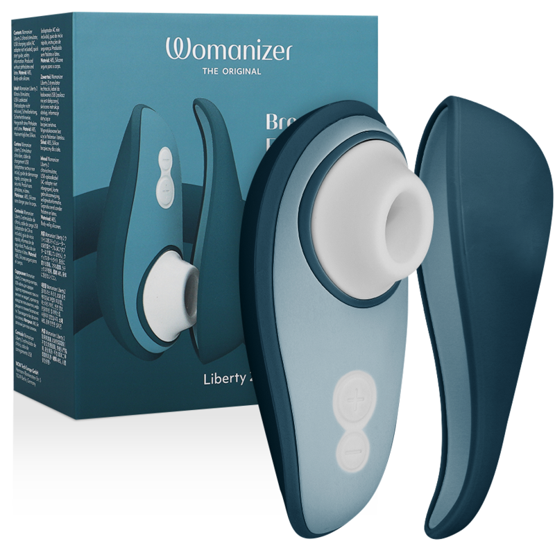 Estimulador Clitoriano Usb Sucção Womanizer Liberty 2 Azul