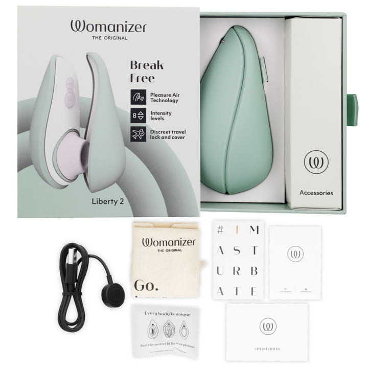 Estimulador Clitoriano Usb Sucção Womanizer Liberty 2 Verde