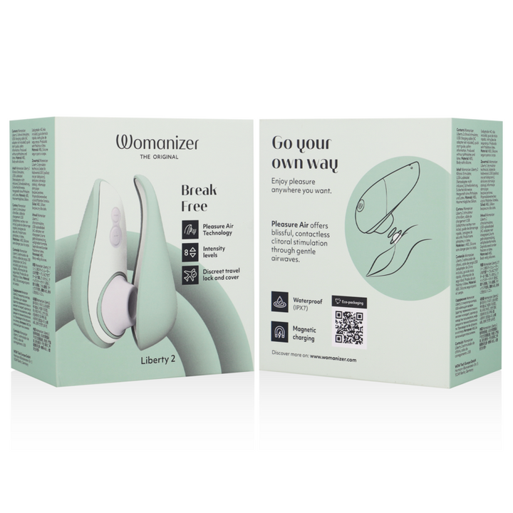 Estimulador Clitoriano Usb Sucção Womanizer Liberty 2 Verde