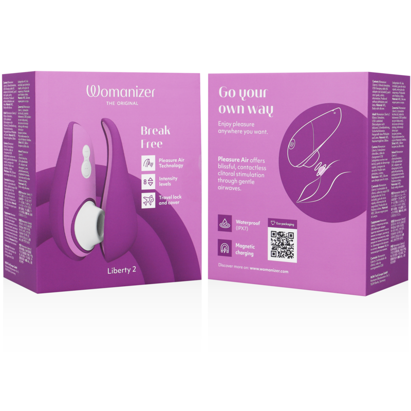 Estimulador Clitoriano Usb Sucção Womanizer Liberty 2 Violeta