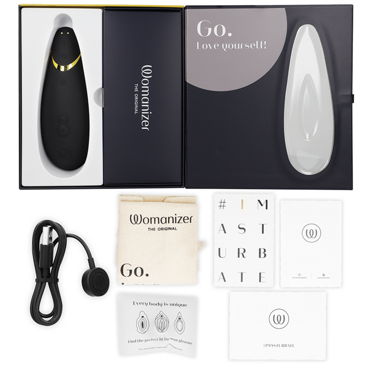 Estimulador Clitoriano Usb Sucção Womanizer Premium 2 Preto