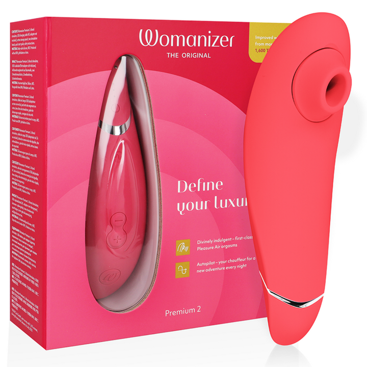 Estimulador Clitoriano Usb Sucção Womanizer Premium 2 Rosa