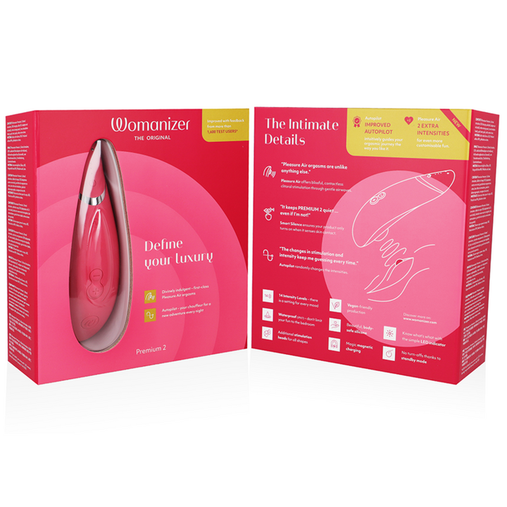 Estimulador Clitoriano Usb Sucção Womanizer Premium 2 Rosa