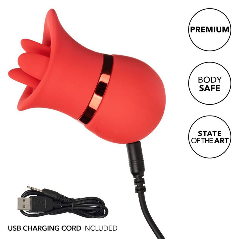 Estimulador Clitoriano Usb Sucção e Língua Calex Suck And Play