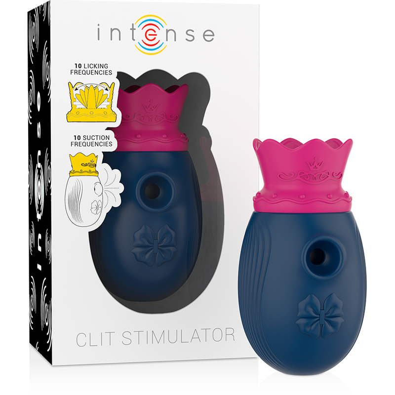 Estimulador Clitoriano Usb Sucção e Língua Intense Azul