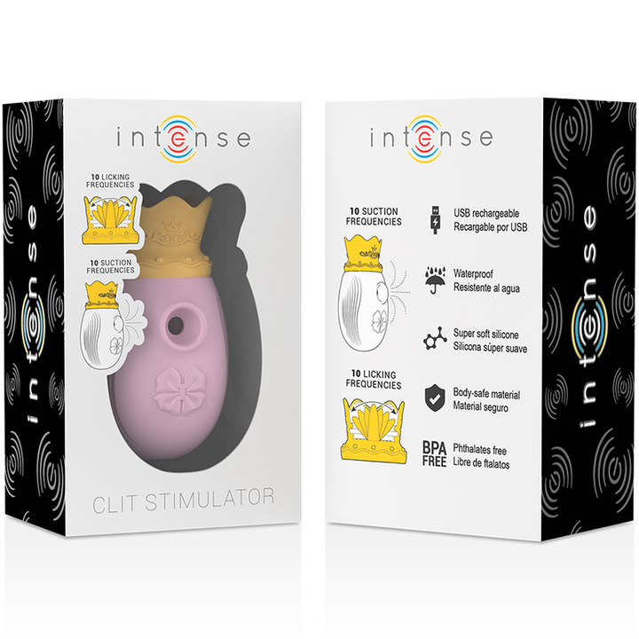 Estimulador Clitoriano Usb Sucção e Língua Intense Rosa