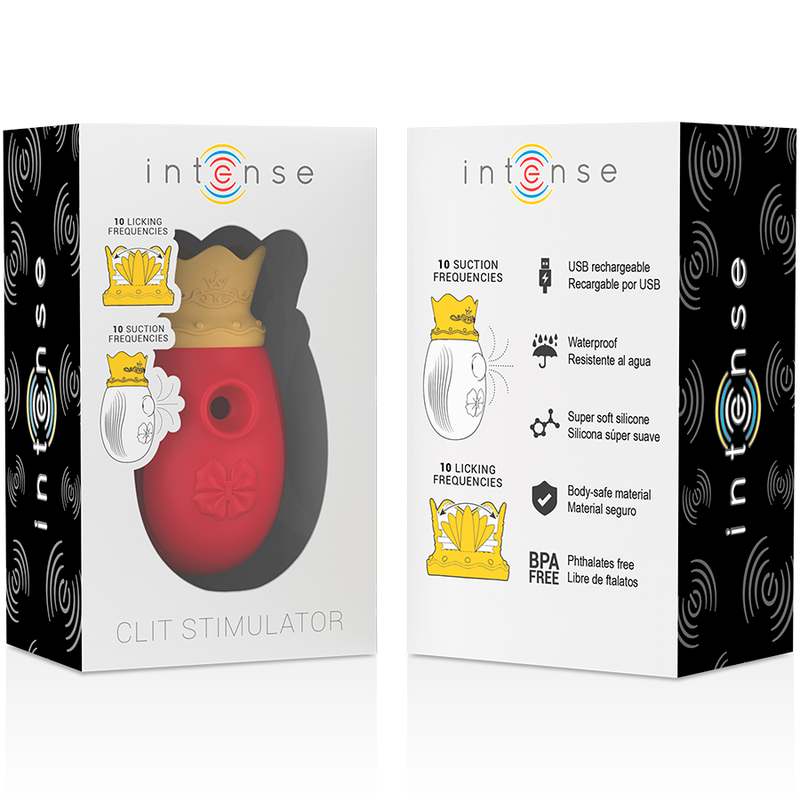 Estimulador Clitoriano Usb Sucção e Língua Intense Vermelho