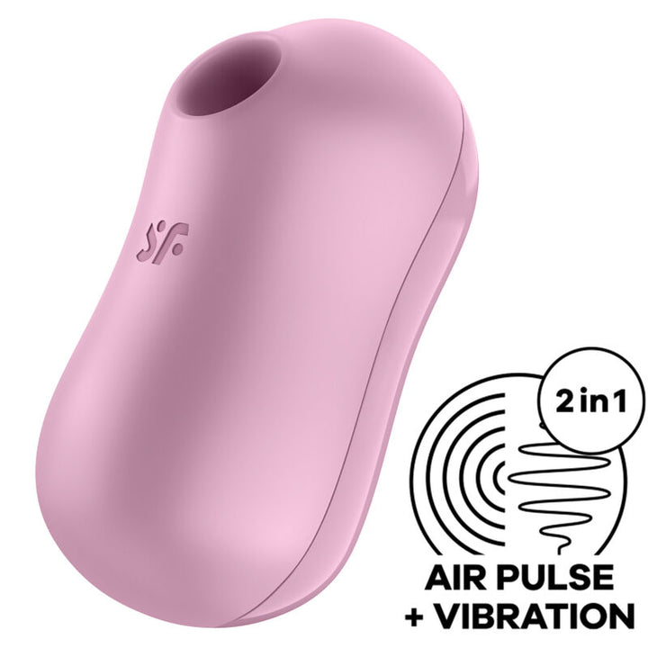 Estimulador Clitoriano Usb Sucção e Vibração Satisfyer Cotton Candy Lilás