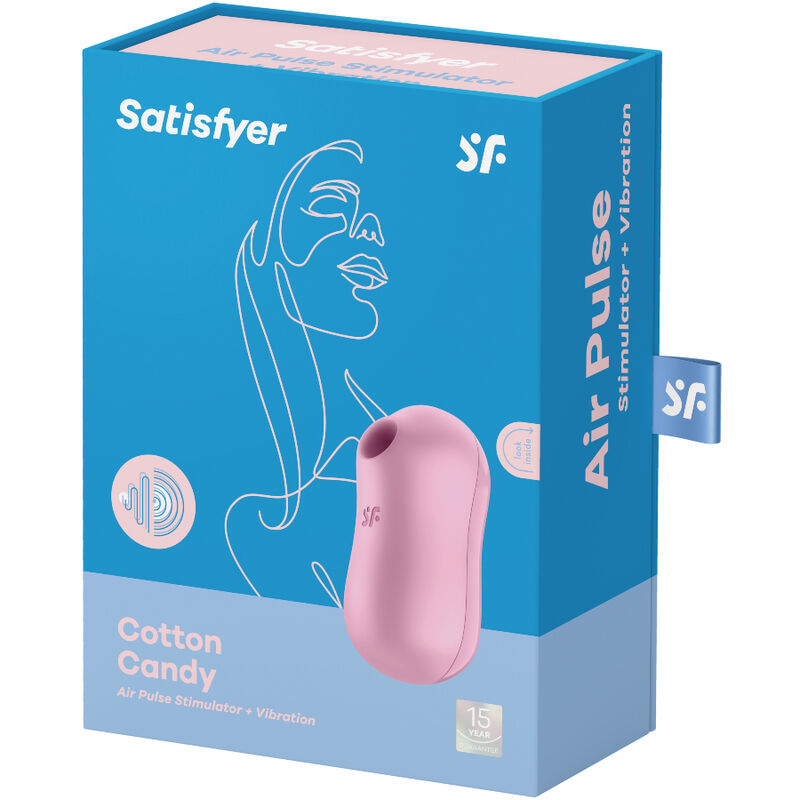Estimulador Clitoriano Usb Sucção e Vibração Satisfyer Cotton Candy Lilás