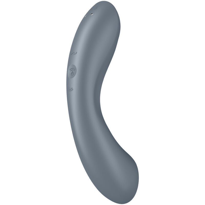 Estimulador Clitoriano Usb Sucção e Vibração Satisfyer Curve Trinity 1 Cinzento