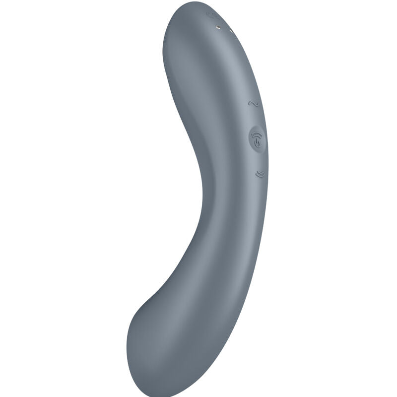 Estimulador Clitoriano Usb Sucção e Vibração Satisfyer Curve Trinity 1 Cinzento