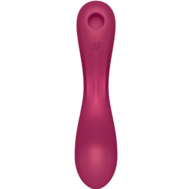 Estimulador Clitoriano Usb Sucção e Vibração Satisfyer Curve Trinity 1 Vermelho