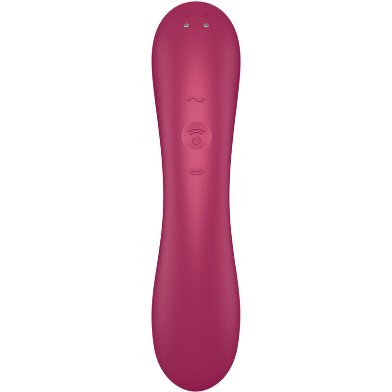 Estimulador Clitoriano Usb Sucção e Vibração Satisfyer Curve Trinity 1 Vermelho