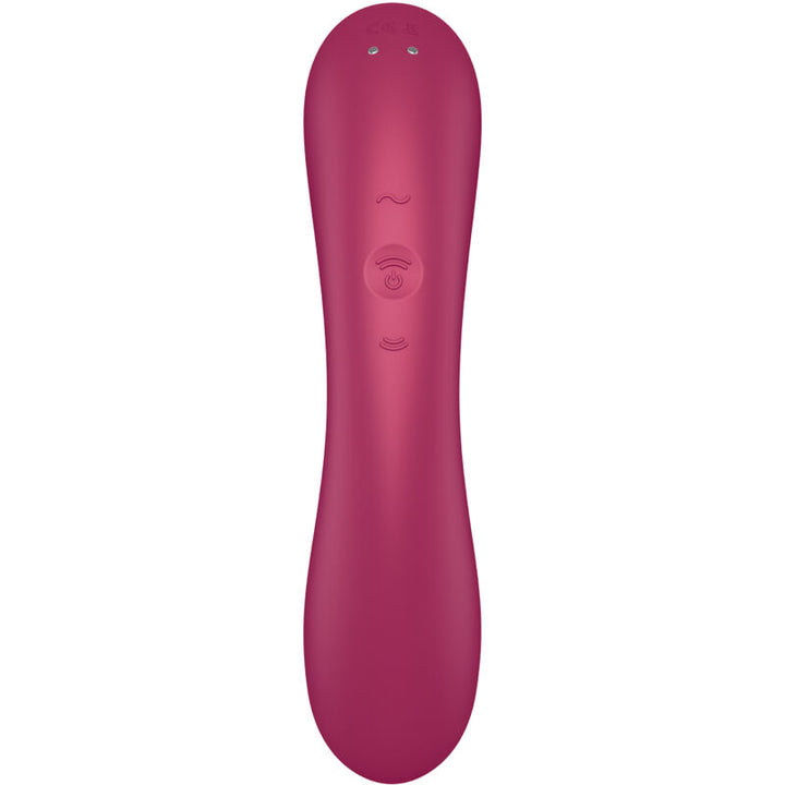 Estimulador Clitoriano Usb Sucção e Vibração Satisfyer Curve Trinity 1 Vermelho