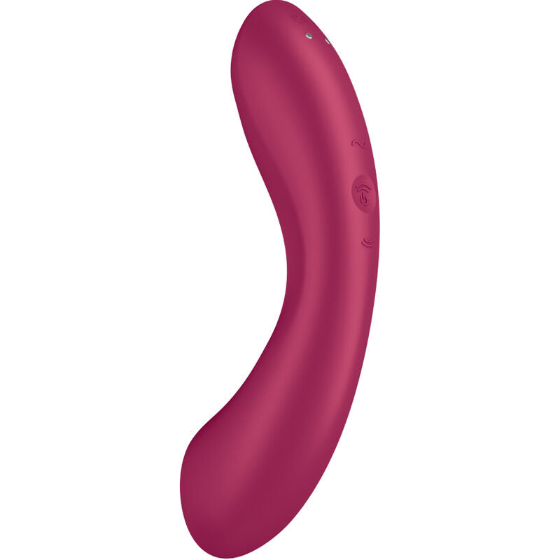 Estimulador Clitoriano Usb Sucção e Vibração Satisfyer Curve Trinity 1 Vermelho