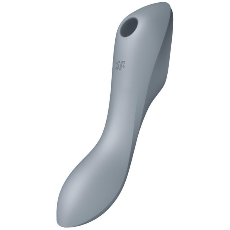 Estimulador Clitoriano Usb Sucção e Vibração Satisfyer Curvy Trinity 3 Cinza